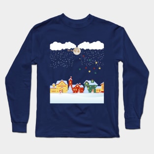 Santa giving gifts Long Sleeve T-Shirt